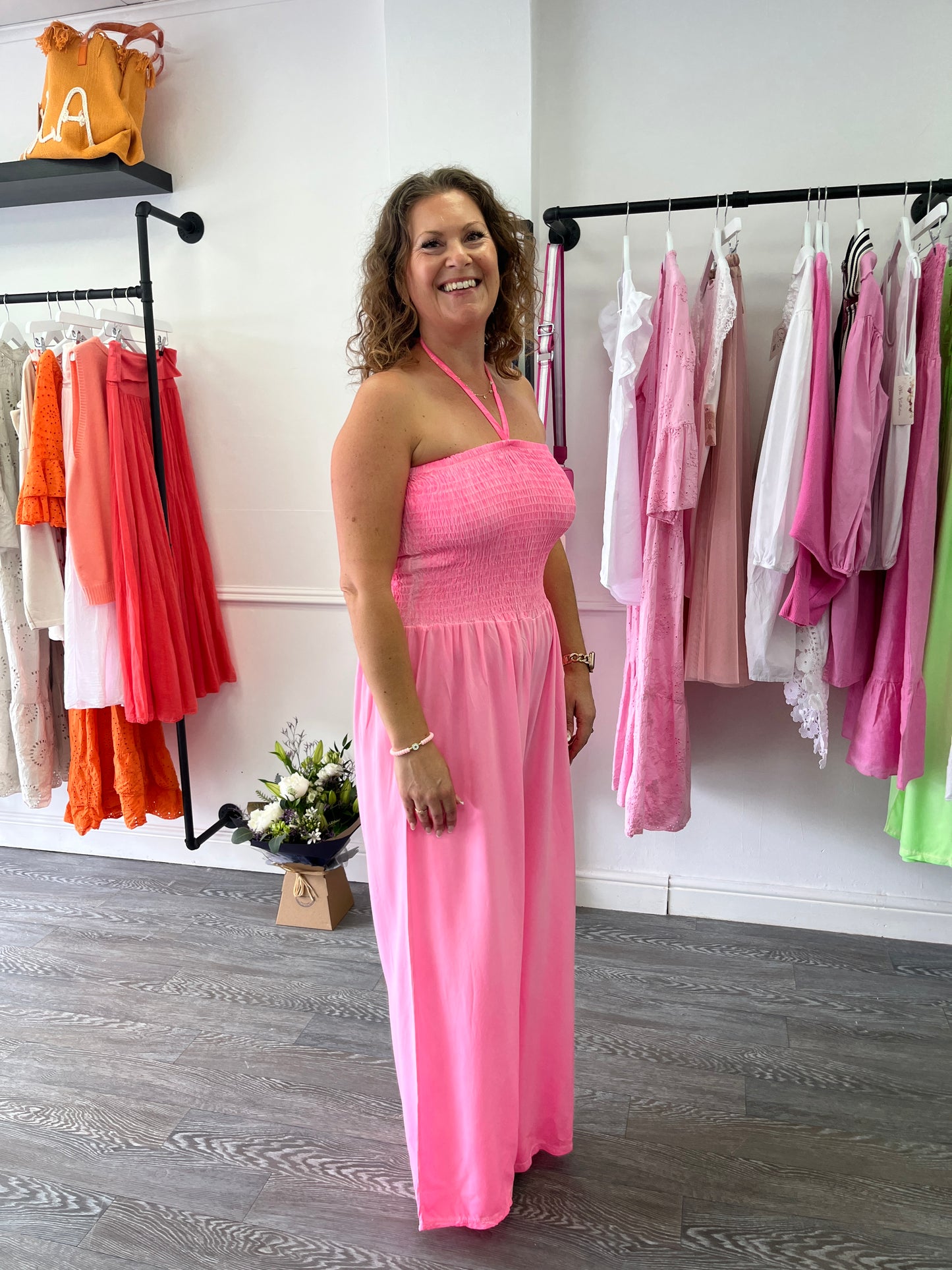 Neon Jumpsuit - Pink