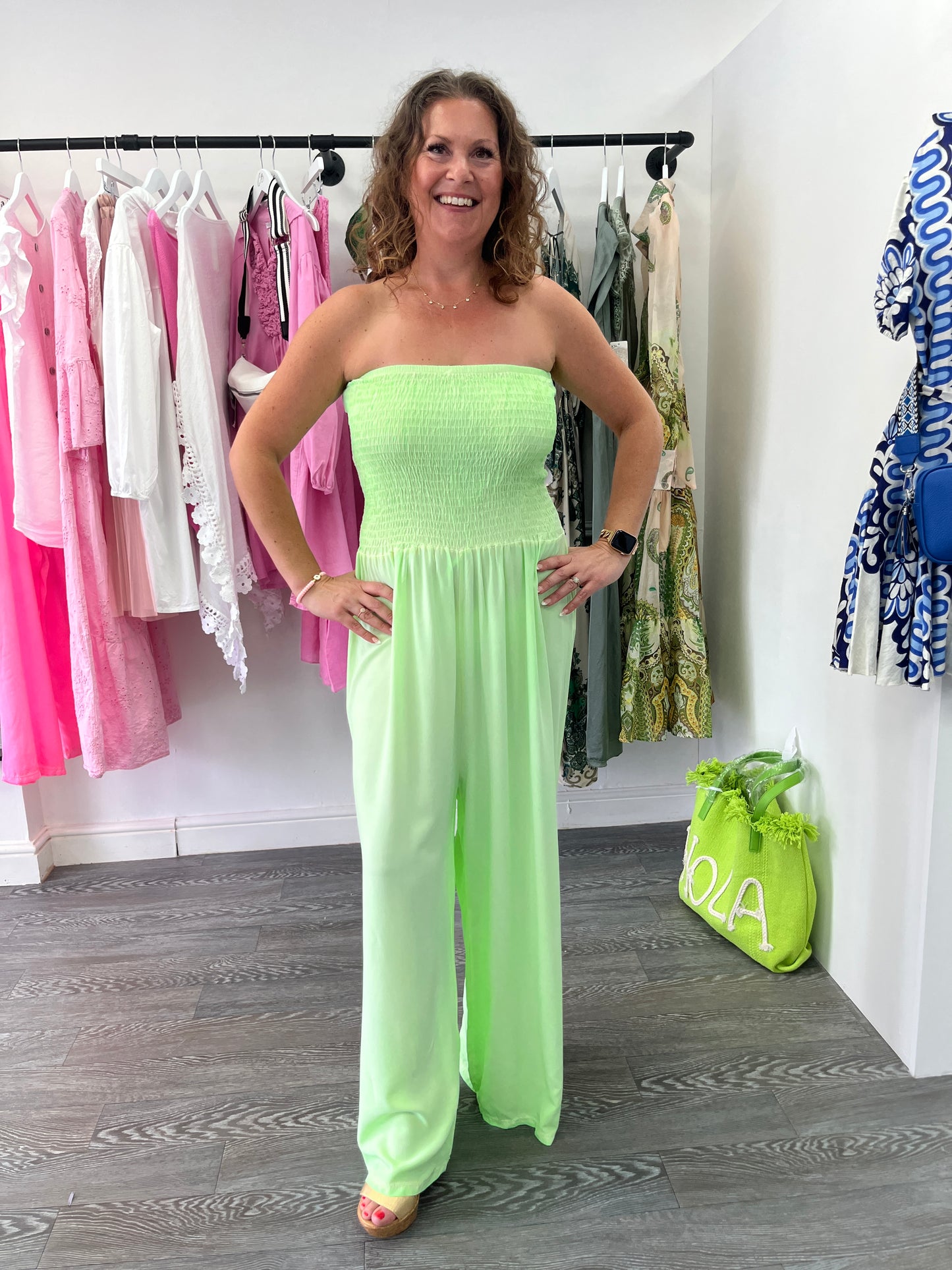 Neon Jumpsuit - Lime