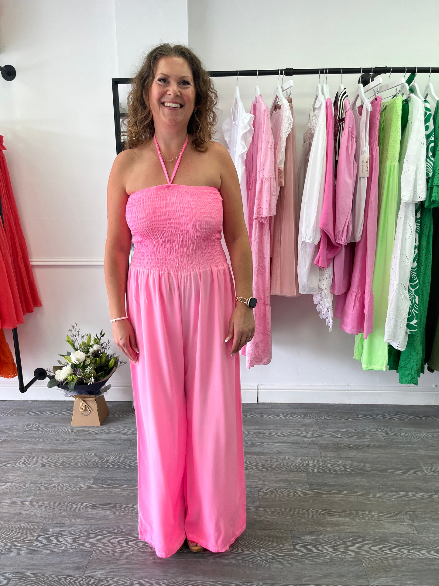 Neon Jumpsuit - Pink