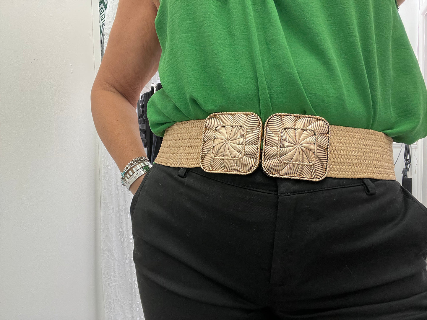 Sand Belt with gold buckle